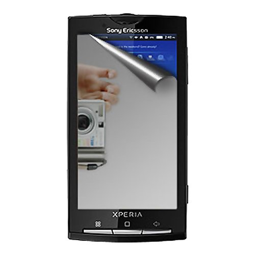 Amzer Mirror Screen Protector with Cleaning Cloth for Sony Ericsson Xperia X10