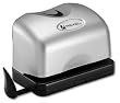 Rexel EP212 Punch 2-Hole Electric Compact Battery-operated Capacity 12x 80gsm Silver Ref 2101180