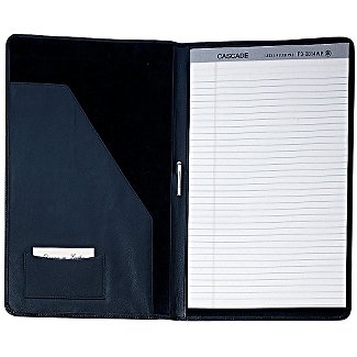 Royce Leather Legal Size Pad Holder Black