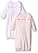 Little Me Baby Girls' Sweet Lovebirds 2 Pack Sleeper Gowns