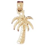 CleverEve's 14k Gold Charm Palm Trees 1.4 - Gram(s)