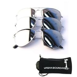 UB Mirror Lens Aviator Sunglasses 3-Pack