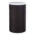 Wenko 18449100 W�schetruhe Adria - mit W�schesack, Kunststoff, � 35.5 x 59 cm, schwarz