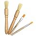 4 Packs Coffee Grinder Brush,DanziX Wooden Cleaning Brush for grinders and pasta makers-2 Size