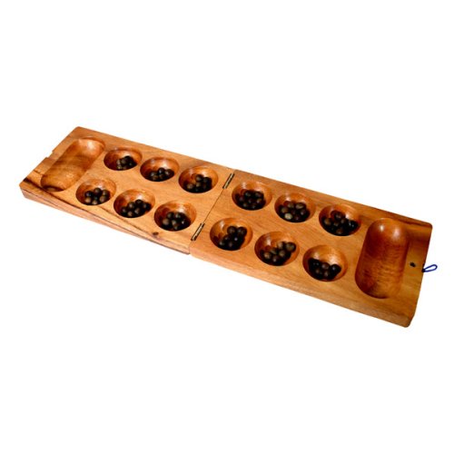 41goPjqpLBL Wooden Mancala/Kahala Strategy Game