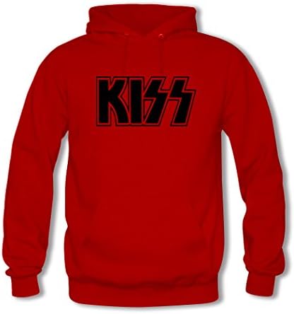 Jeff Phuon Mens Cartoon KISS Band Red hoodies Size XXXL