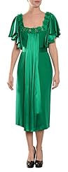 Fitted Crepe/Polyester/Satin Evening Dress 