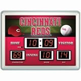 Cincinnati Reds Clock - 14"x19" Scoreboard