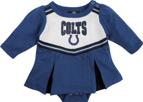 Indianapolis Colts Newborn Cheerleader Creeper Dress
