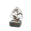 ORE International K330 Indoor Antique Brass Leaf Table Fountain, 11-1/4-Inch