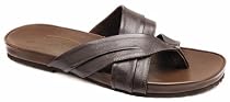 Frank Wright Damon Cross strap sandal with toe ring 6 UK Mens Brown