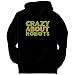 crazy about Robots Hobbies Mens Hoodie (Black, Size X-Large)