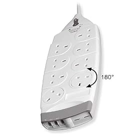 Belkin SurgeMaster, 8-Way, Tel/Fax/Modem Protection, 4m Cable