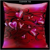 Valentines Pillow with Pink and Red hearts