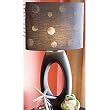 Lamp - Black Oval Base & Polka Dot Shade