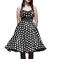 Hell Bunny Kleid VERA DRESS black/white polkadot