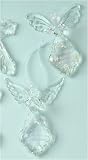 Pack of 6 God Bless Baby's First Christmas Glass Angel Ornaments