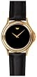 Movado Men's Gold-Tone Leather Strap Watch #0690301