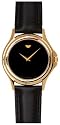 Movado Men's Gold-Tone Leather Strap Watch #0690301