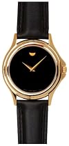 Movado Men's Gold-Tone Leather Strap Watch #0690301