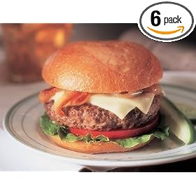 Kobe Beef Burger Patties - Six Third-pound burgers by Premier American Kobe Beef - 5 Star
