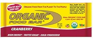 Organic Food Bar Cranberry, 12 Count