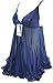 Fedo Design Forky Nightwear Mesh Awaken Desires Kimono Matching Cheeky Open Bra Crotchless, large, blue