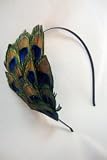 NEW Vivid Peacock Eye Feather Headband, Limited.