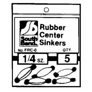 South Bend Rubber Center Sinker (3/8 oz.)