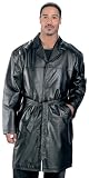 Men's Single Breasted Leather Coat