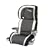 The First Years Compass Adjustable Folding Booster Seat, Geo Black