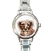 Limited Edition Violano Italian Charm Watch Terrier Rose Dog
