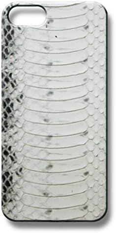 Iphone 5s White/Black Embossed Python Case by Valenz Handmade