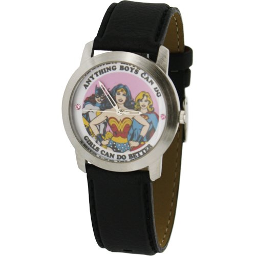  Wonder Woman, Supergirl and Batgirl "Anything Boys Can Do Girls Can Do Better" Collectible Watch