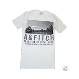 Abercrombie & Fitch Mens Off White Calamity Pond Logo T-Shirt