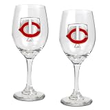 Minnesota Twins 2 Piece MLB Wine Glass Set