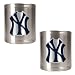 New York Yankees MLB 2pc Stainless Steel Can Holder Set- Primary Logo