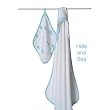 aden + anais Terry Hooded Towel and Muslin Washcloth Set, Hide and Sea
