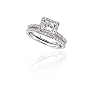 14k White Gold Princess-Cut Diamond Engagement Ring w/ Matching Band (3/4 ct center, 1 1/3 cttw, G-H Color, I1 Clarity)
