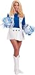 Adult Dallas Cowboys Cheerleader Costume Size Medium (10-14)