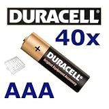 40 Stück Duracell Alkaline Batterie MN2400 OEM Micro AAA Sonderpack Plus einer 4er Premium Akkubox von wns-emg-world GRATIS