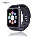 Bluetooth Watch Wrist Watch Phone with SIM Card Slot ,camera,SmartPhones, Make calls/Support SIM/TF for IOS,Android ,Samsung S5 S6 Note 4 Note 5 HTC Sony LG and iPhone 5 5S 6 6 Plus(Black)