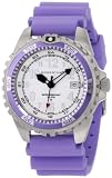 New St. Moritz Momentum M1 Twist Women's Dive Watch & Underwater Timer for Scuba Divers with Purple Bezel & Lavender Hyper Rubber Band
