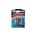 Ansmann X 4 Energy NiMH Akku AAA Micro 1000 mA 4er Pack schwarz