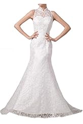 Mermaid Natural   Waistline Sleeveless Lace Bandage Dress/Wedding Dress 