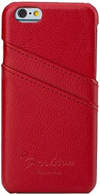 Hwisdom Iphone 6plus Case 5.5 Inch Case with Credit Card Id Holders for Iphone 6 Plus (iphone6plus 5.5-Red)
