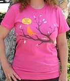 Option-G Women's Love Thy Nature Pink Tee