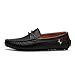 POPlus Men's Classic Leather Loafers Driving Shoes