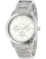 Breda Womens 2359-silver Ana Monochromatic Casual Metal Watch