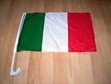 AutoFahne Autoflagge Auto Flagge Italien Italy ca 30 x 45 cm - 